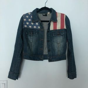 American Flag Denim Jacket